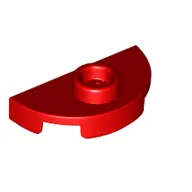 Plate Round 1 x 2 Half Circle with Stud (Jumper)