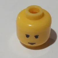 Pen Bead, Round Small, Curved Edges / Cylinder with Minifig Head with Luke Skywalker Print