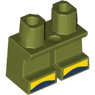 Legs Short with Yellow/Dark Blue Toes print