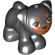 Animal, Dog, Pug - Standing with Medium Nougat Eyes, Muzzle and Spots Print (Friends Apollo)