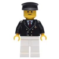 Pilot - Black Torso, White Legs, Black Cap