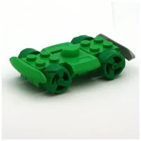 Vehicle Base 4 x 6 Racer Base with Green Wheels