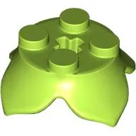 Plant, Leaves, Round 2 x 2 x 2/3 with + Axle Hole and 4 Leaf Extensions