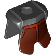 Minifig Neckwear Armor Breastplate with Leg Protection, Avatar Fire Nation Soldier Print