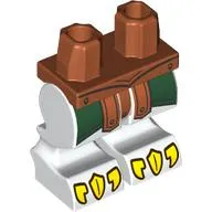 Creature White Legs and Hips with Dark Green Lapels, Dark Orange Armor, Yellow Claws print