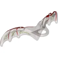 Minifig Neckwear Wings Gargoyle with Red Bones and Lime Pattern