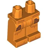 Hips and Orange Legs with Dark Orange Pockets, Lines print