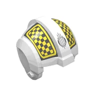 Helmet Rebel Pilot, Center Ridge with Checkered Print