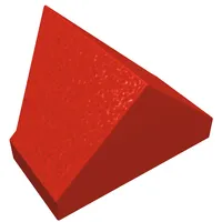 Slope 45° 2 x 1 Double / Inverted with Hollow Bottom