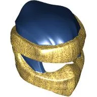 Wrap with Short Back Knot Smooth, Pearl Gold Mask pattern