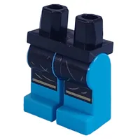 Hips and Dark Azure Legs with Black Apron, Tan Hairs, Gold Trim print