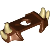 Minifig Neckwear Armor Shoulder Pads with 4 Spikes Tan Print