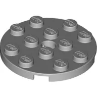 Plate Round 4 x 4 with Pin Hole