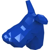 Animal Body Part, Dog Head Great Dane Scooby-Doo with Black Nose - Smile on Both Sides and Tongue on Left Side Print