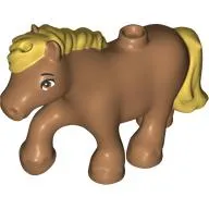 Animal, Pony with Ochre Yellow Mane, Tail pattern