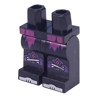 Hips and Black Legs with Dark Purple/Magenta Coattails, Silver/Dark Purple Kneecaps print