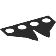 Hipwear Coattails, Pointed, Deep Cutout [Plain]