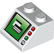 Slope 45° 2 x 2 with Windows in Computer Screen Print