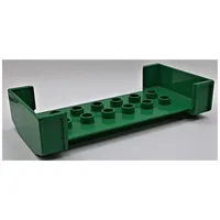 Duplo Wagon Body Large with 2 x 6 Studs and Open Sides