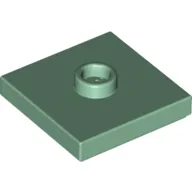 Plate Special 2 x 2 with Groove and Center Stud (Jumper)