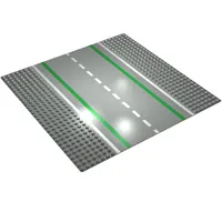 Baseplate 32 x 32 with 7-Stud Straight with Road with White Sidelines Print