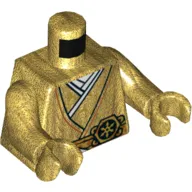 Torso Robes with Belt Print, Pearl Gold Arms and Hands