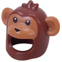 Costume / Mask, Monkey with Medium Nougat Face, White Eyes, Nose print