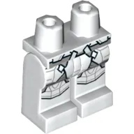 Hips and White Legs with Light Bluish Gray Panels Print