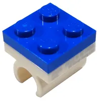 Pencil Topper, Integrated 2 x 2 Plate with White Clip