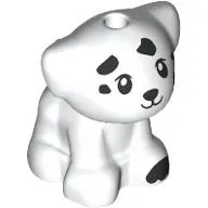 Animal, Dog Pup with Black Dalmatian Spots, Face print