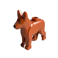 Animal, Dog, Alsatian / German Shepherd (Police Dog) with Black Eyes, Dark Tan Muzzle Print