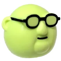 Minifig Head Special (Dr. Bunsen Honeydew)