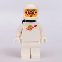 Classic Space, White with Black Airtanks, Red Glasses
