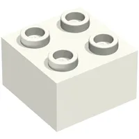 Minitalia Brick 2 x 2 with Bottom X Support