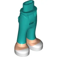 Minidoll Hips and Trousers with Back Pockets and Light Nougat Legs and White Shoes Print