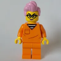 Criminal, Orange Suit, Bright Pink Hair