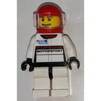 Race Driver, White Torso, White Torso, Red Helmet, Porsche
