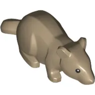 Animal, Rodent, Rat / Mouse with Black Eyes Print