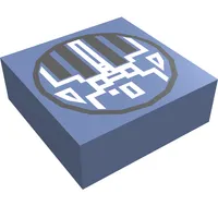 Tile 1 x 1 with Hatch Print