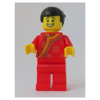 Man, Red Robe, Black Hair