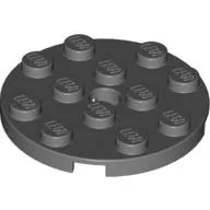Plate Round 4 x 4 with Pin Hole