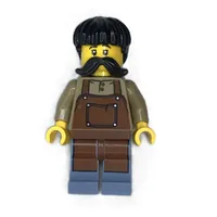 Fish Seller, Reddish Brown Apron