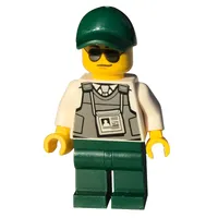 Security Officer - Bullet-Proof Vest, Dark Green Legs, Cap