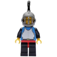 Knight (Breastplate on Blue) - Black Legs, Black Plume