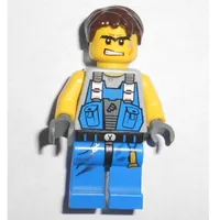 Power Miner, Orange Scar, Hair