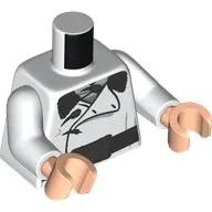 Torso, Coat, Black Fur Collar, Buttons, Belt print, White Arms, Light Nougat Hands