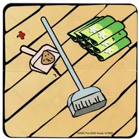 Duplo Playmat, Messy Floor / Tidy Floor