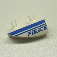Fairing 1 x 4 Side Flaring Intake with Two Pins and Police Blue Line Print Left