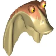 Minifig Head Special, Gungan with Nougat Top Print