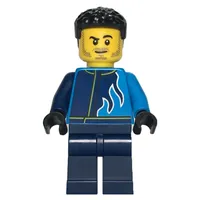 Race Driver, Dark Blue and Dark Azure Racing Suit